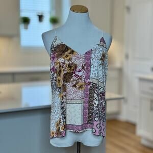 Maurices | Pink & Cream Floral Paisley Cami Blouse
